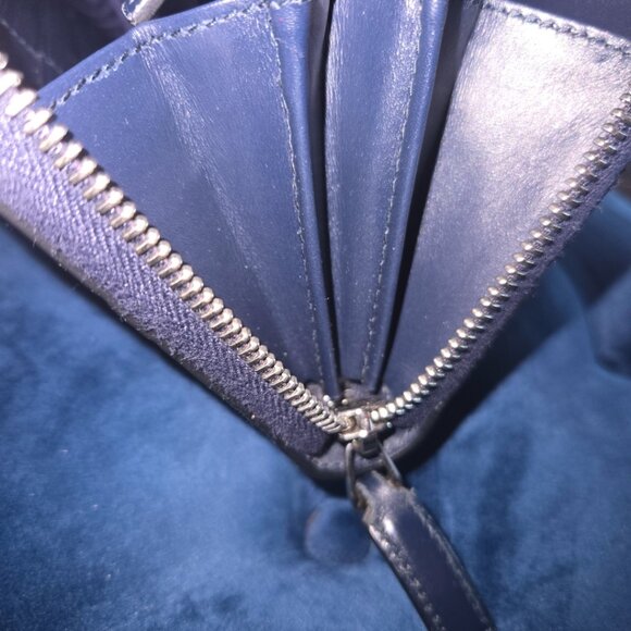 EUC Authentic Gucci Zippy Wallet - RARE Navy Blue - Picture 11 of 11